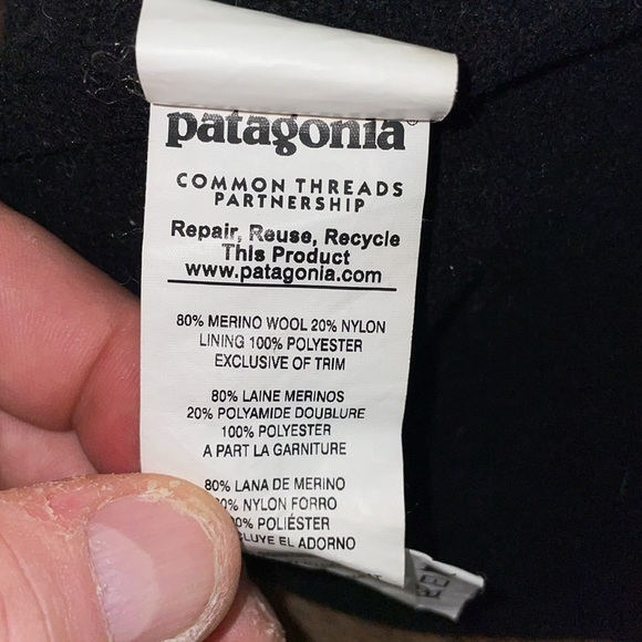 Patagonia Knit Beanie in Blue and Yellow - Picture 5 of 7